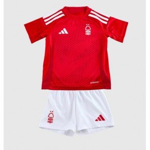 Billiga Nottingham Forest Chris Wood #11 Hemmatröja Barn 2024-25 Kortärmad (+ Korta byxor)